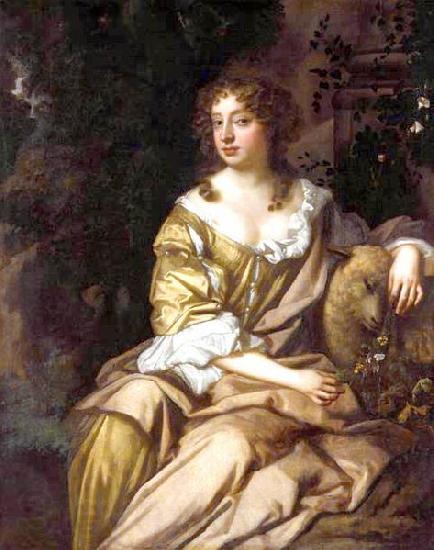 Sir Peter Lely Portrait of Nell Gwyn. Norge oil painting art